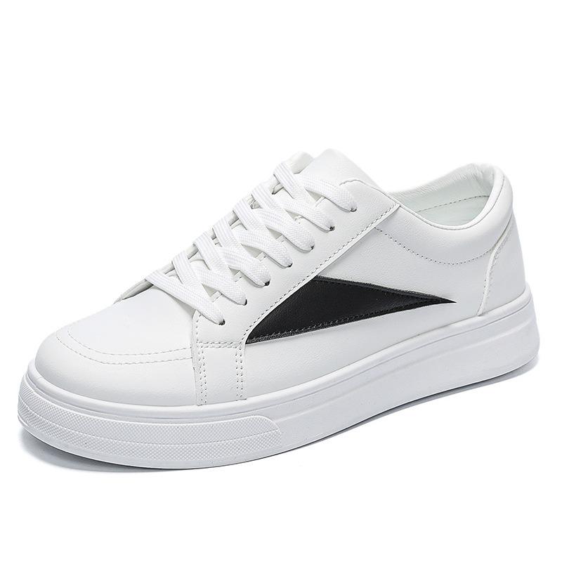 Autumn new student men's shoes street trendy shoes leather surface white shoes versatile board shoes sports and leisure shoes