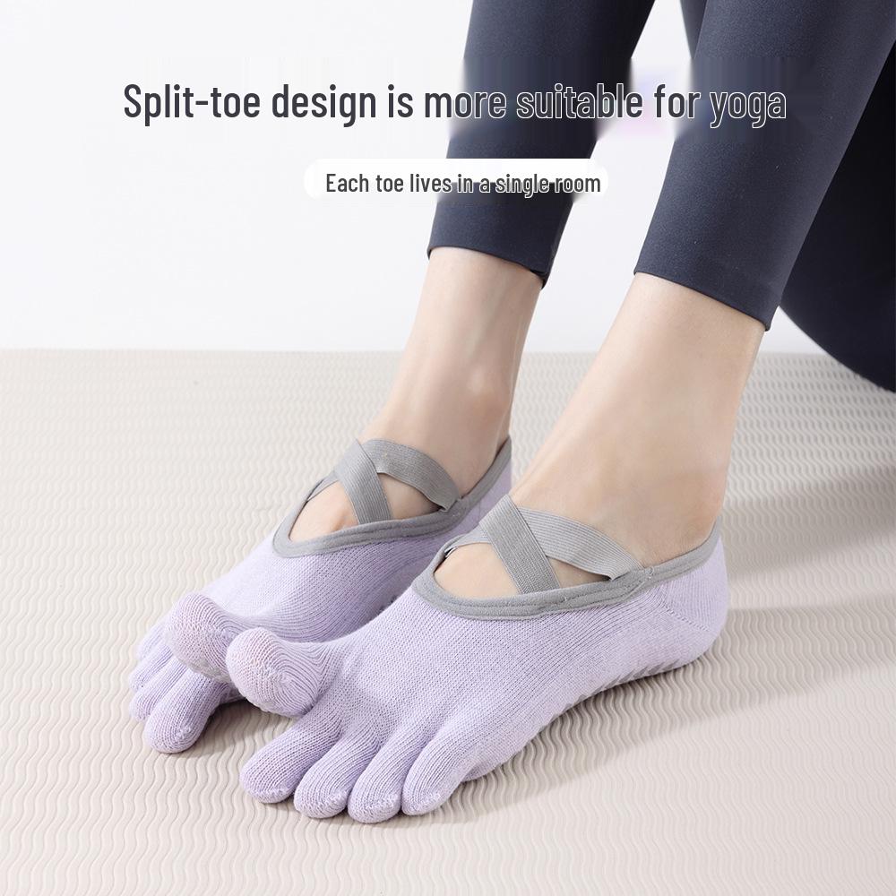 Women's Non-Slip Five-Toe Yoga & Pilates Socks - Summer Thin Fitness Floor Socks