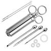 Meat Injector Syringe, Stainless Steel Marinade Flavor Injector Kit