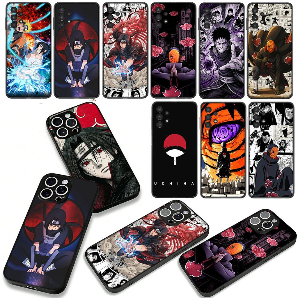 For Samsung Galaxy A25 A37 A57 A12 A14 A50 A51 A70 A71 A72 A04 M15 Note 20 9 8 10 Case Tobi Itachi Uchiha Sasuke Narutos Obito