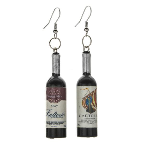 Set Di 2 Orecchini A Bottiglia Di Birra – Accessori Moda In Acciaio Inox Ipoallergenico, Per Donne E Ragazze, Tema Birreria