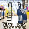 Grocery Cart Small Cart Climbing Stairs Folding Small Trailer Hand-Pulled Trolley Household Portable Storage Shopping Cart