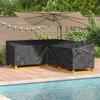 Furniture Cover Black 250 x 180 x 80 cm 210D Oxford Fabric