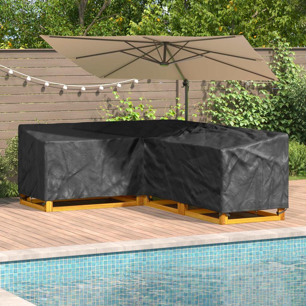 Furniture Cover Black 250 x 180 x 80 cm 210D Oxford Fabric