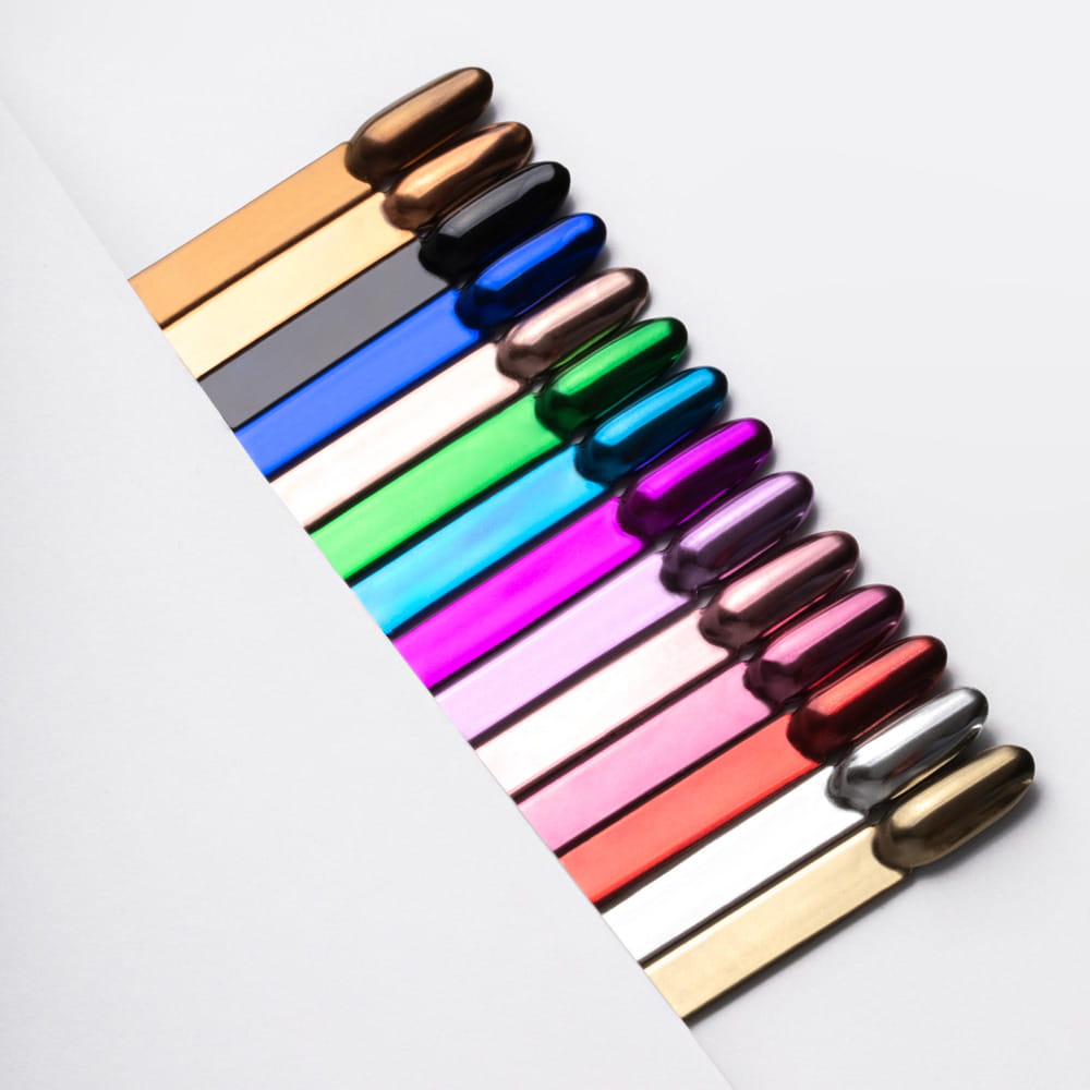 Mirror Effect Dust For Nail Decorations Glass Effect Allepaznokcie Blue No. 8