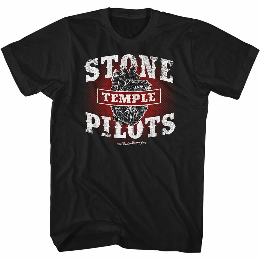 Stone Temple Pilots Black Heart Black Adult T-Shirt Unisex T-Shirt XXXXL