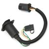 7 Way Trailer Connector 7?Pin 4?Pin Plug and Play Trailer Wiring Harness with Bracket Screw Nut for
