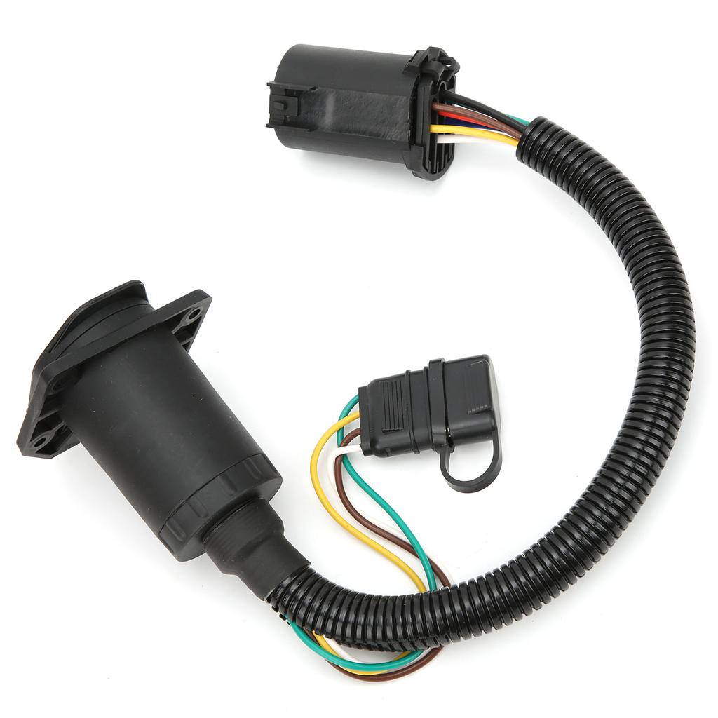 7 Way Trailer Connector 7?Pin 4?Pin Plug and Play Trailer Wiring Harness with Bracket Screw Nut for