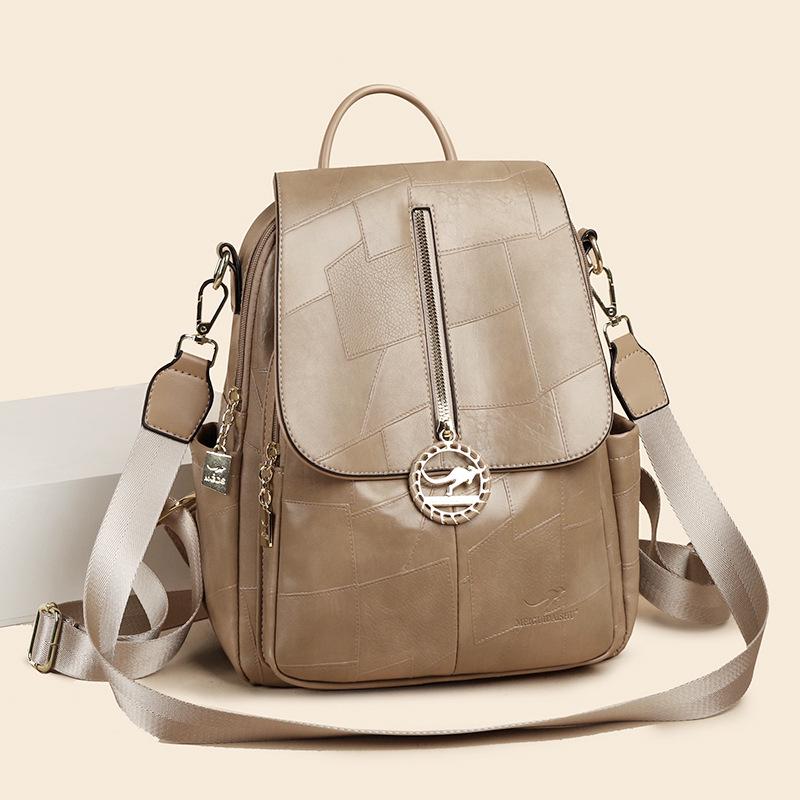 

Женский модный рюкзак Splicing 2024: Универсальная, вместительная дорожная сумка