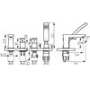 Mixer Ferro Algeo Square Chrome BAQ11A