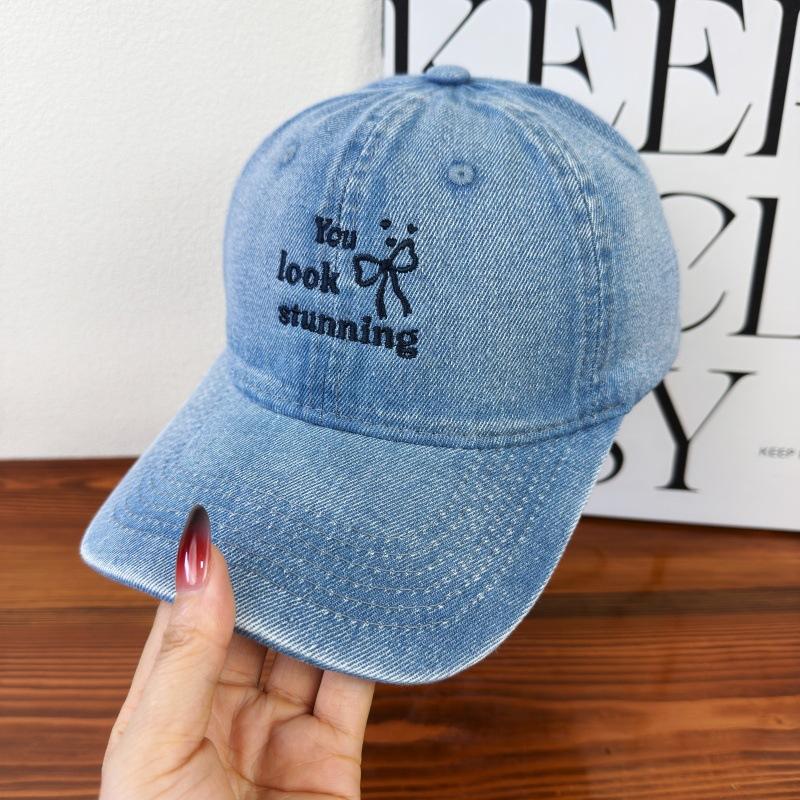 New Baseball Cap Hats Women With Letter Embroidery Soft-Top Cap Fashion Versatile Trendy Dad Hat Casual Retro
