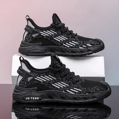 Men's Shoes Summer Breathable 2024 New Men's Casual Running Shoes Men's Mesh Sports Shoes Men's Flying Woven Shoes Tide