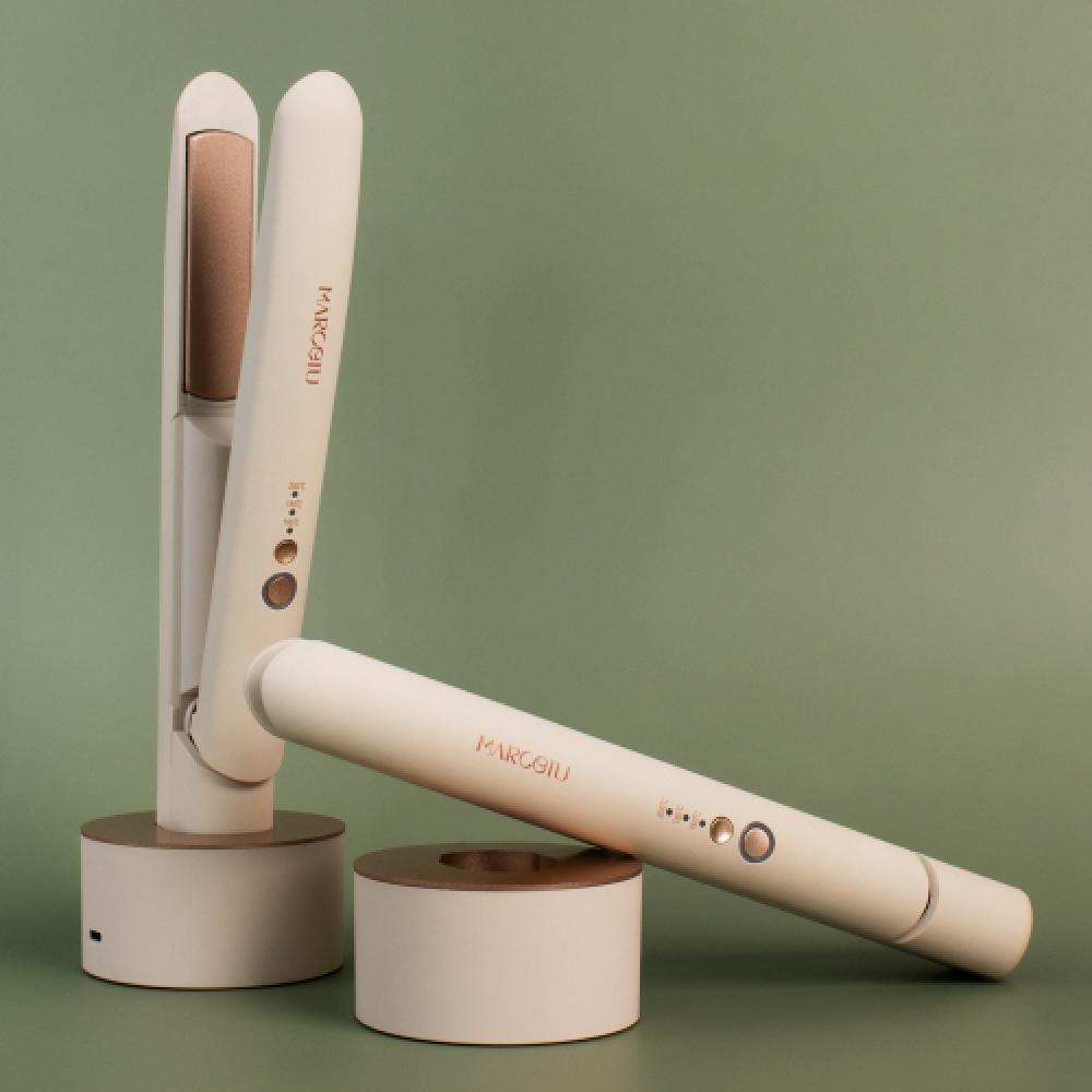 MarCeiu Wireless Hair Straightener MagiC Iron Flora TouCh Stand Set With Large C