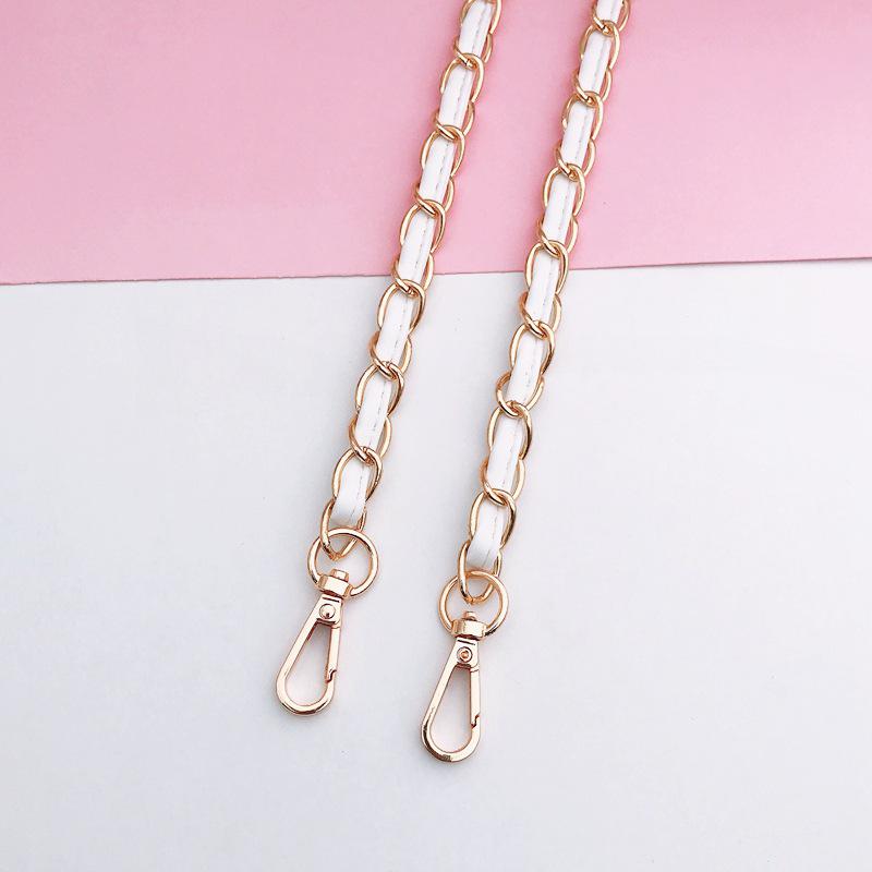 Metalowy łańcuszek do telefonu crossbody odporny na upadki z klipsem i smyczą 125 cm