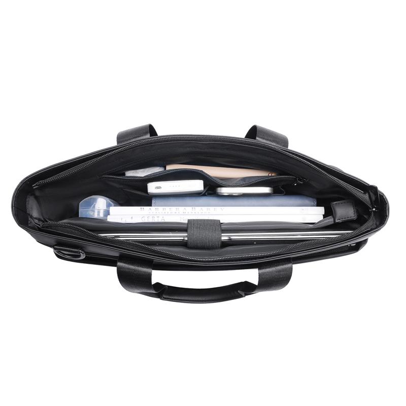Men's Business Briefcase Large Capacity Handbag Oxford Crossbody Bag Commuter Shoulder Computer Bag