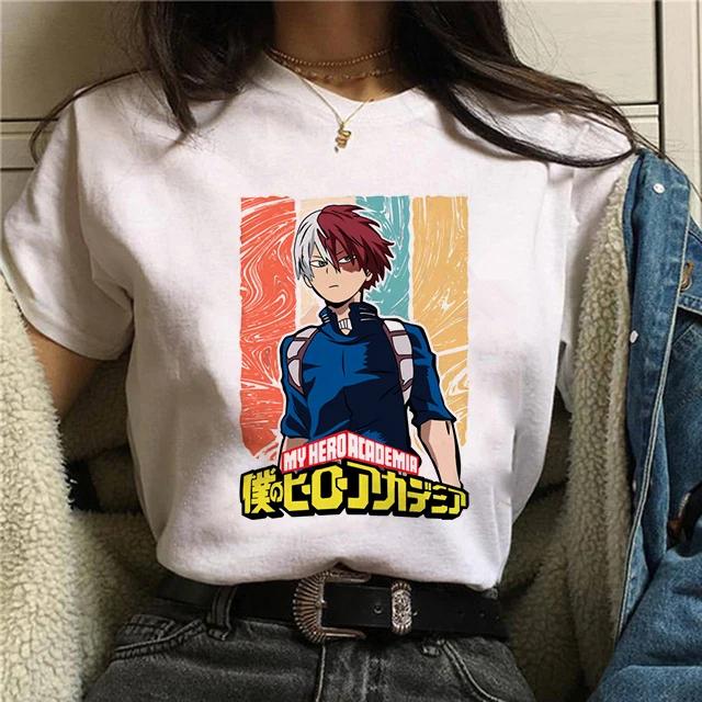 Manga Cute My Hero Academia Anime T Shirt Women Boku No Hero Academia T-shirt Bakugou Himiko Toga Tees Anime Deku Tshirt