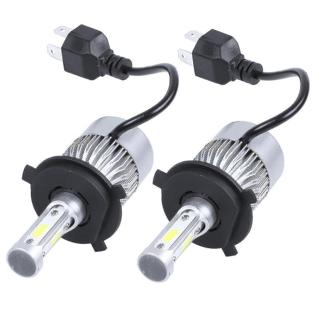 2 X S2 H4 72w 8000lm Led Headlight Car Hi/lo Beam Auto Bulbs 6000k White