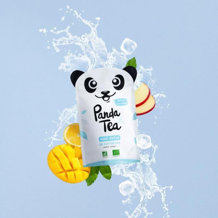 Panda Tea - Iced Detox - Eisaufguss - Mango-Geschmack - BIO - 28 Beutel