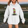 Children's Fashionable Casual Long-sleeved Loose Christmas Print Pullover Hooded Sweatshirt