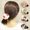 Spinka do włosów Nadeshiko's Dream, Akcesorium do włosów, Stylowy kwiat wiśni, Romantyczny kwiat (czarny)