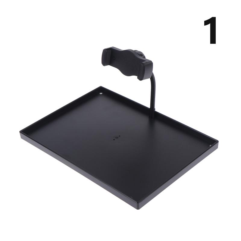 Microphone Stand Sound Card Tray 1 Set Sturdy Plastic Bracket Easy Install for Live Streaming Vlogging Online Class