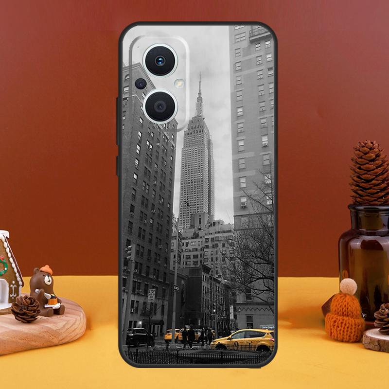 NYC Yellow Taxi Cabs Case For OPPO Reno 5 Lite 4 6 7 8 10 Pro 11 F 4Z 5Z 8T OPPO Find X2 X3 Lite X5 X6 Pro Cover