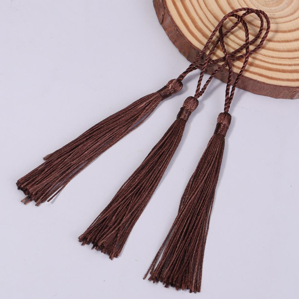 30pcs 13cm Hanging Rope Polyester Tassel Fringe Soft Flossy Tassel For DIY Bookmark Keychain Pendants Jewelry Making Accessories