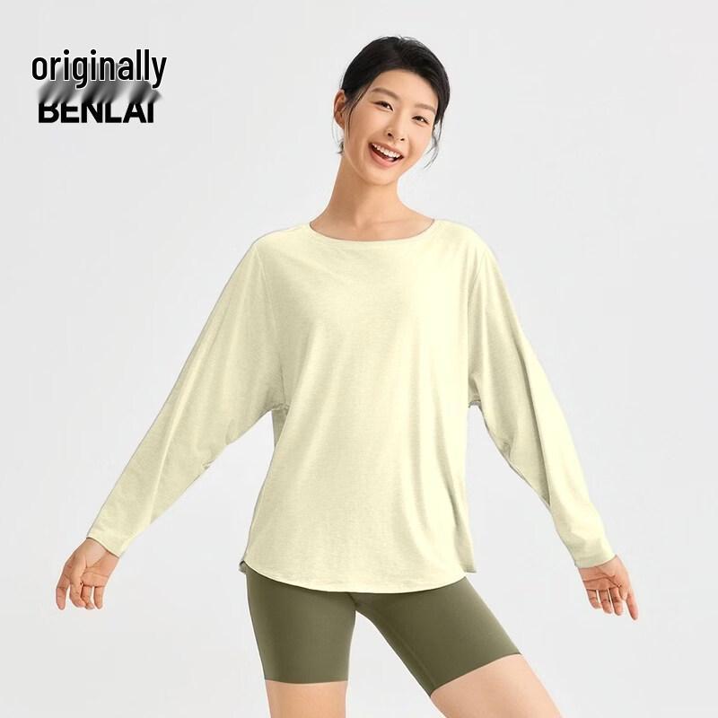 BENLAI Women's Wool Blend Crew Neck Long Sleeve T-Shirt