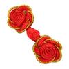 Cheongsam Frog Buttons Rose Closure Sewing Fasteners for Sweater Coat Cheongsam Traditional Handcraft Accessories