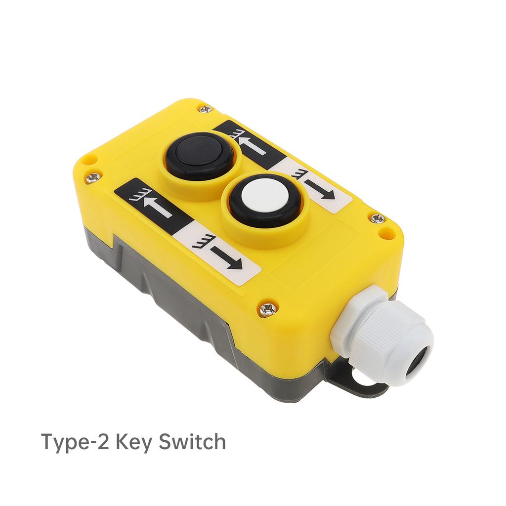 1 Piece Plastic COP-2B / COP-3B Rainproof Dump Trailer Remote Control Switch, Hoist Crane Pendant Control Station