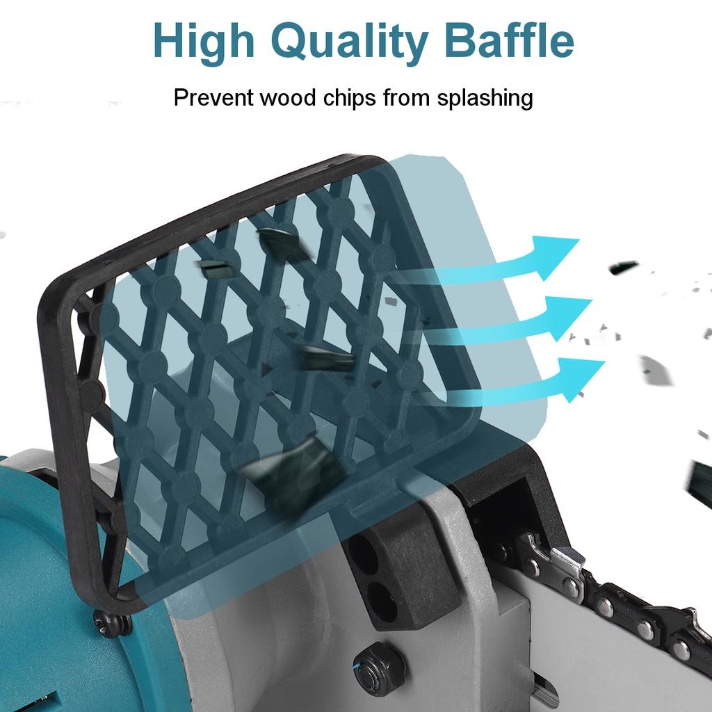 3000W Electric Chainsaw Bracket Cordless Chain Saw 10inch Wood Cutter Cutting Machine Woodworking Tools With 588VF Battery