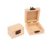 Unfinished Log Color Wooden Watch Box Diy Pine Wood Treasure Chest With Locking Clasp Hinged Lid Jewelry Storage Box