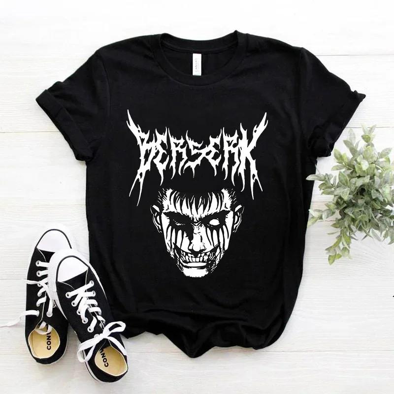 Anime Berserk Tričko Unisex Japonský Y2k Streetwear Manga Guts Vtipná Trička Dámský Top Kawaii Krátký Rukáv 90. léta