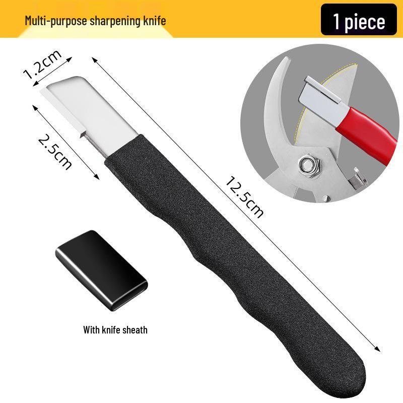 Household Kitchen Tool: Quick Knife, Scissors, and Shears Sharpener with Stone