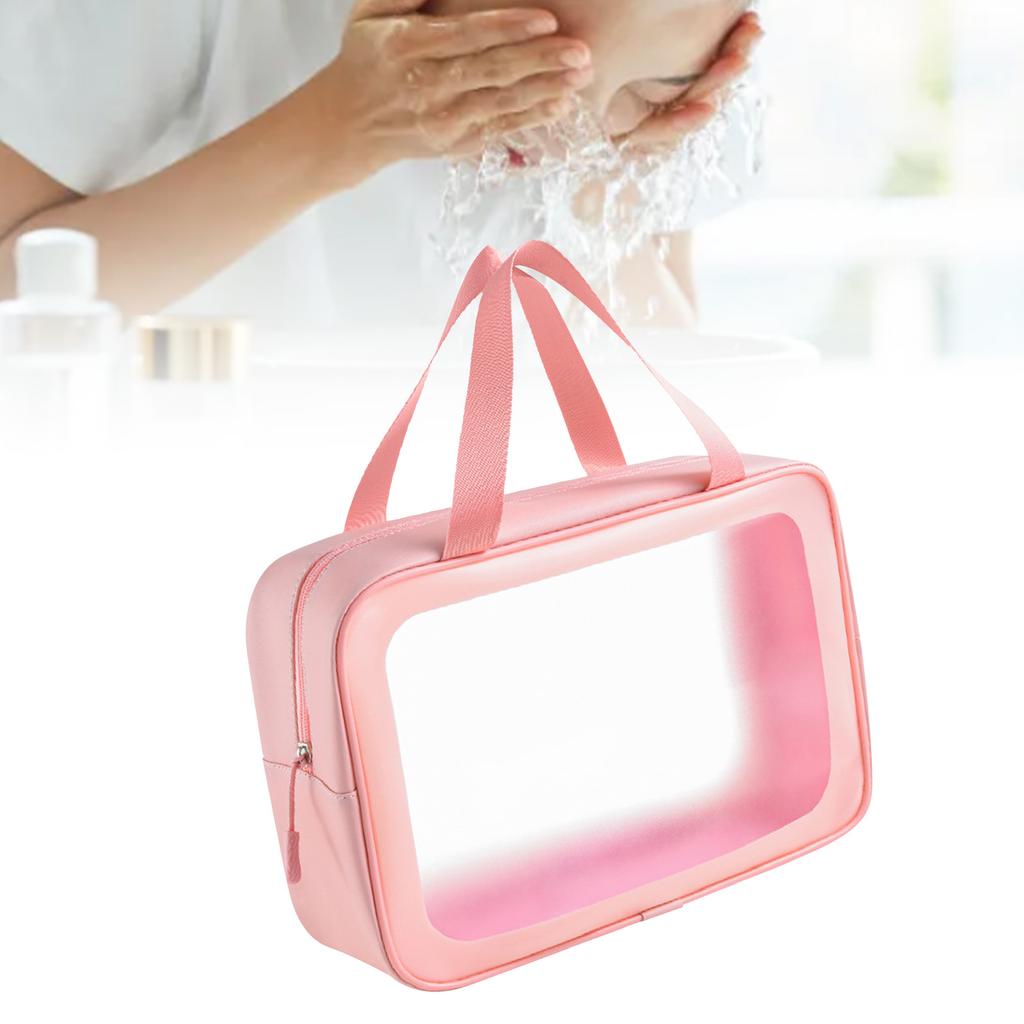 Transparent Makeup Bag Large Capacity PVC Waterproof Portable Toiletry Bag for Travel
