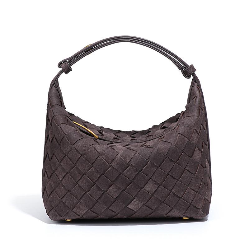 2025 Frosted Hand-Woven Mini Diamond Pattern Crossbody & Shoulder Handbag for Women