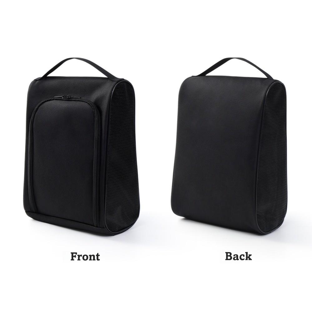 Portable Golf Shoe Bag Hand-Held Separate Compartment Dustproof Shoe Bag Lightweight Breathable Oxford Cloth Shoe Carrier