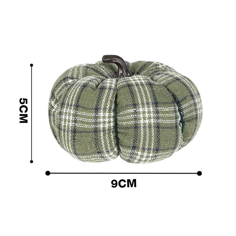 Decorazione Zucca in Tessuto per Halloween per Scena del Raccolto Autunnale in Stile Rustico