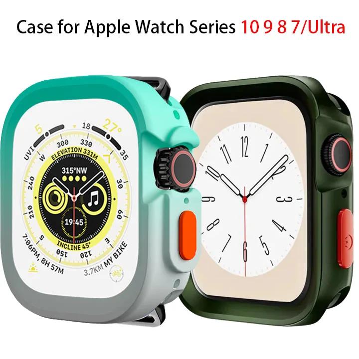 Candy Soft Silicone Case for Apple Watch Series 10 8 9 7 6 5 4 Ultra 49mm 45mm 46mm Protection Iwatch 44mm 42mm 41mm Cover