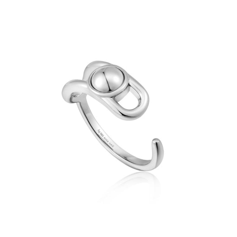 

ANIA HAIE Ball 925 Silver Adjustable Size Ring R045-02 (Gold R045-02G)