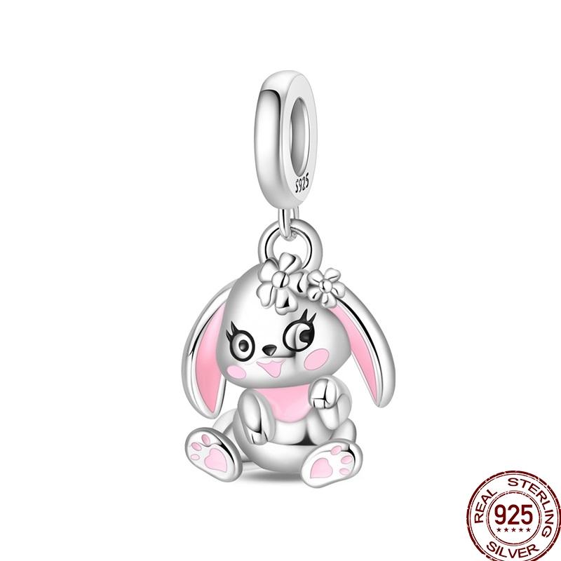 Originalcoppercute Pets Charms Animals Dog Unicorn Beads Pendant Fit 3Mm Bracelet Diy For Women Fine Jewelry Gift