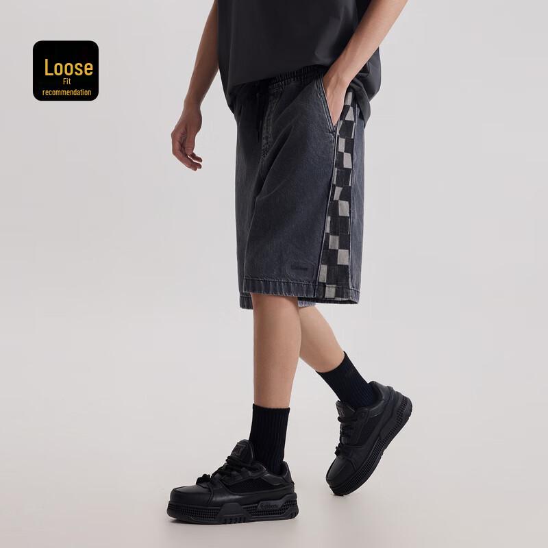 

Клетчатые джинсовые повседневные шорты Cabbeen 3XL