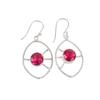 Pink Tourmaline Gemstone 925 Sterling Silver Jewelry Handmade Hook Earrings2.00" EE-52-13