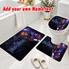 Personalized Child's Play Chucky Tiffany 3Pcs Flannel Toilet Mat Set Custom Text Bathroom Rug Non Slip