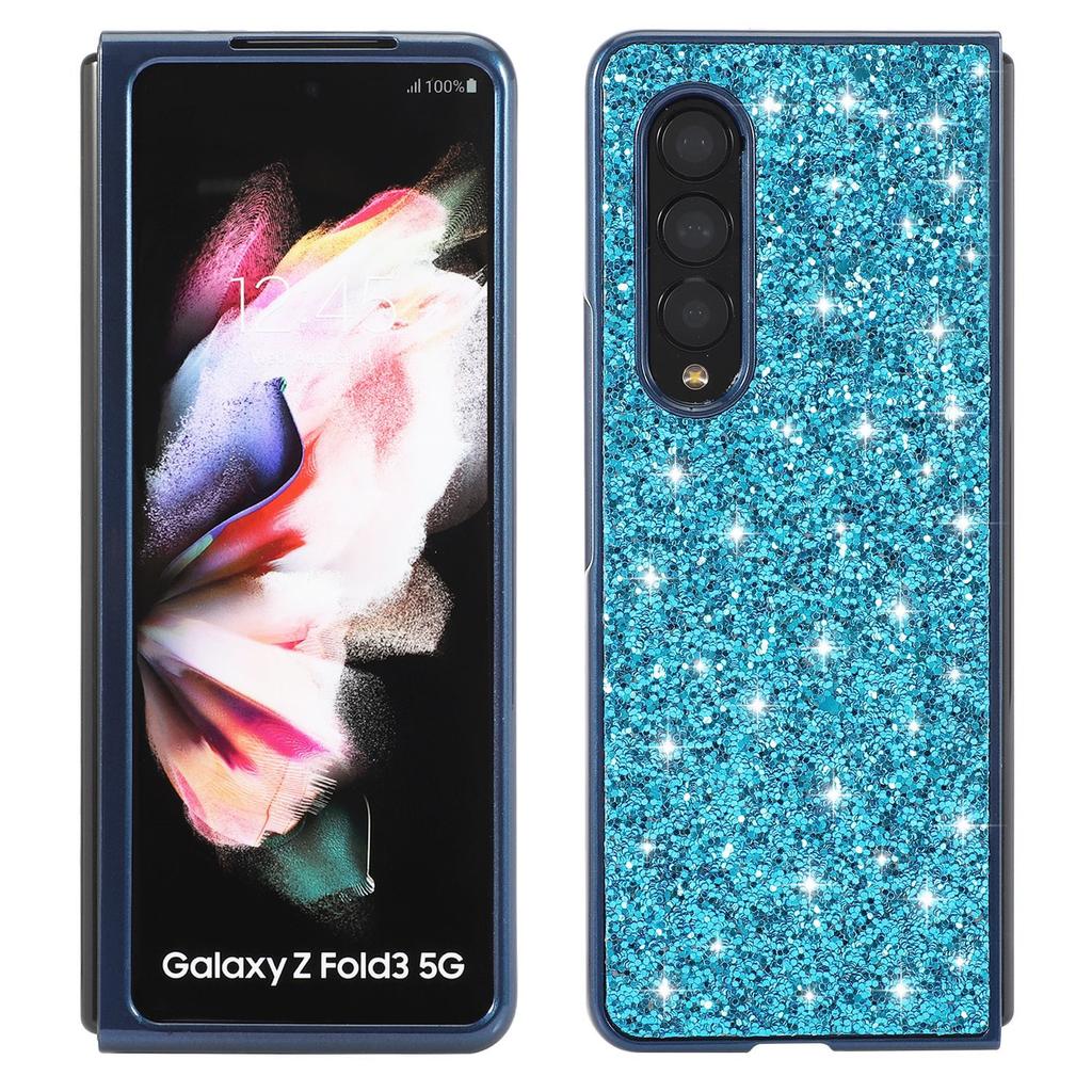 The new model is suitable for Samsung zfold7 mobile phone case electroplating glitter sticker zfold6 anti-drop folding screen protective case z3.