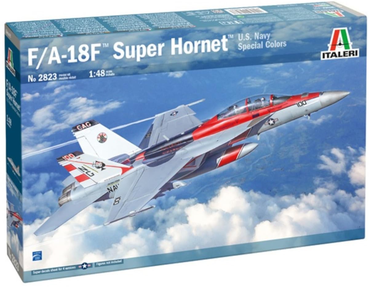 

Italeri Tamiya Airplane Series American Super Hornet ВМС США Специальная краска Пластиковая модель 38104 1/48 № 2823 F/A-18F