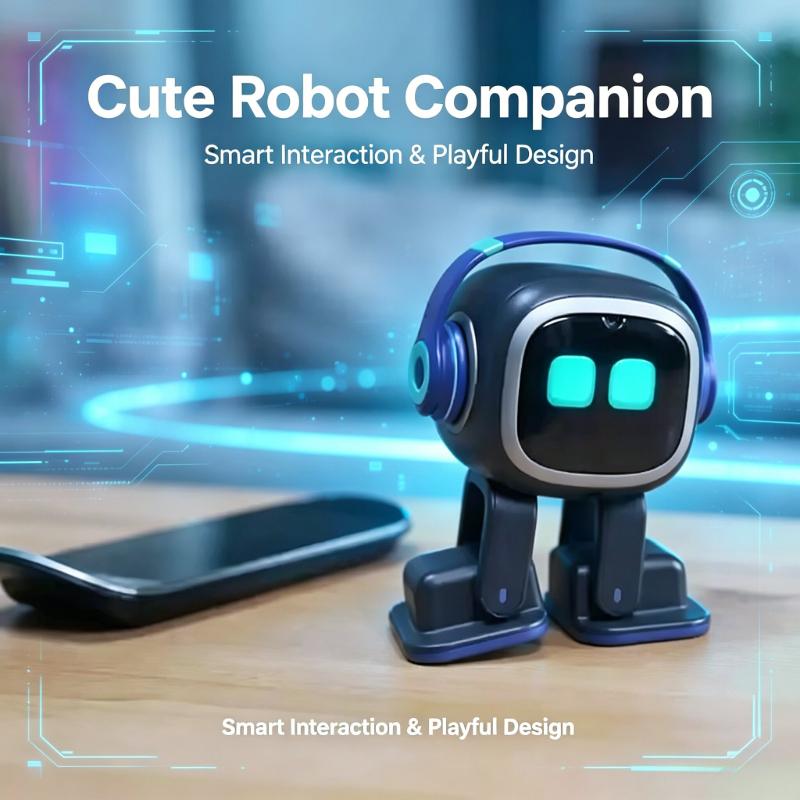 AI EMO Smart Companion Robot Toy With Voice Recognition For Emotional Communication Electronic Pet For Kids And Adults