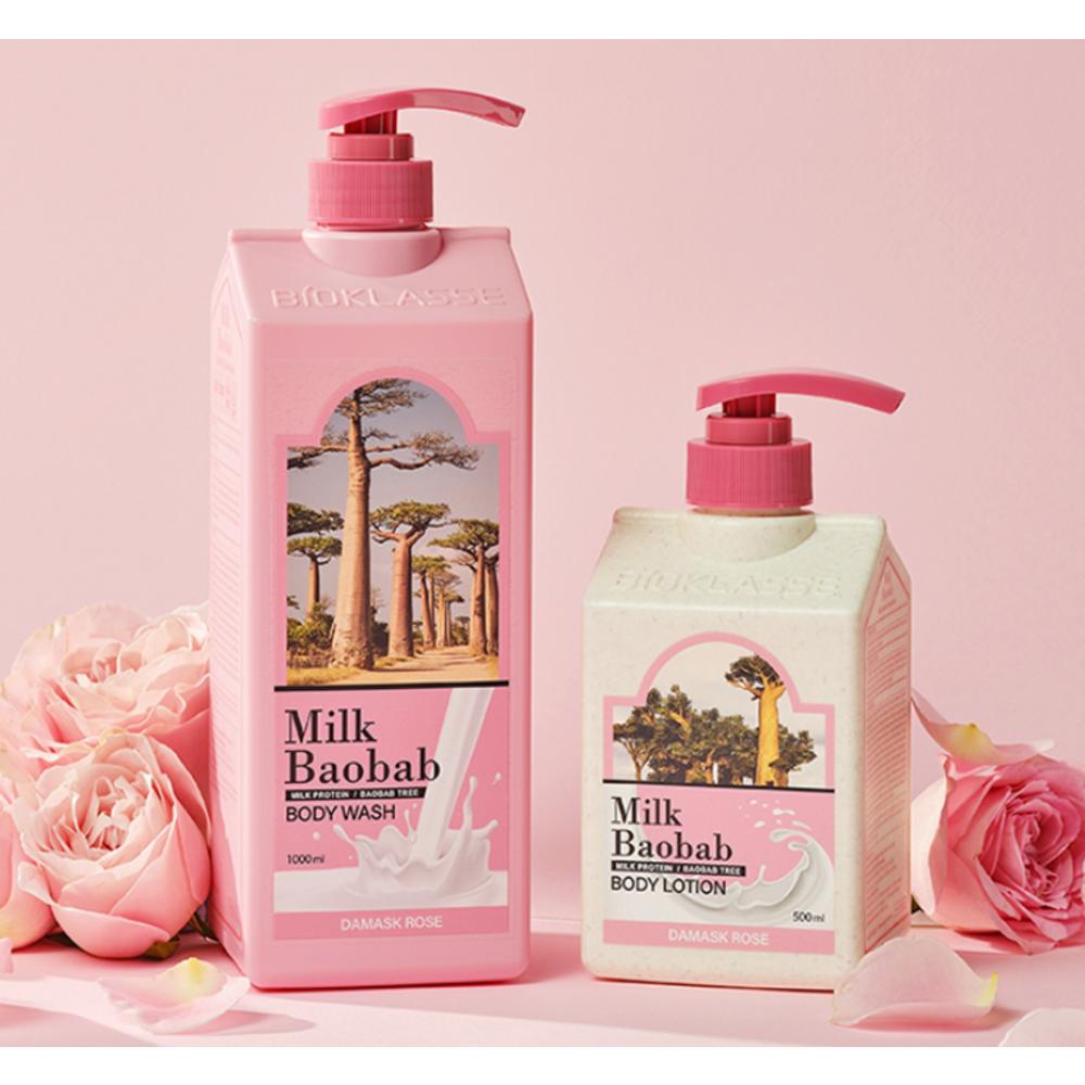 Milk Baobab Balsam do ciała o zapachu róży damasceńskiej, 500ml, 1 sztuka