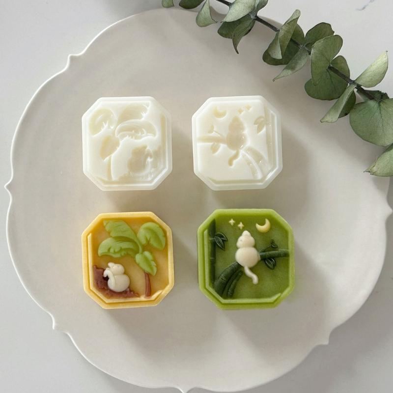 Functional Mooncakes Press Molds Unique Mooncakes Crafting Molds Creative Stamps Set for Making Beautiful Treat
