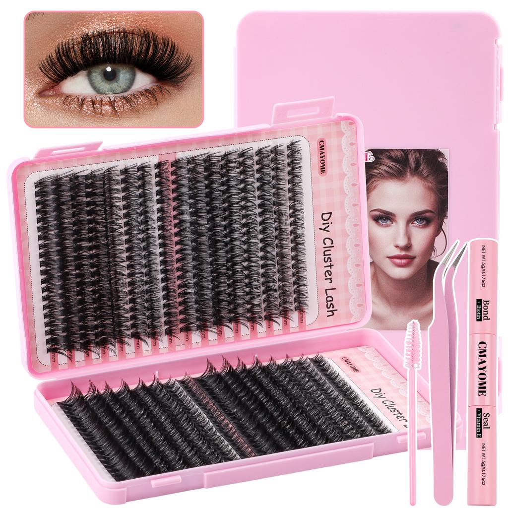 640 Tufts Diy Single Tufts Of False Eyelashes Natural Thick D-Song Segmented Grafting Eyelashes